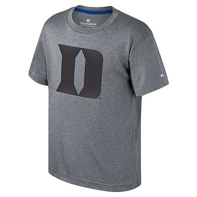 Youth Colosseum Heather Charcoal Duke Blue Devils Very Metal T-Shirt