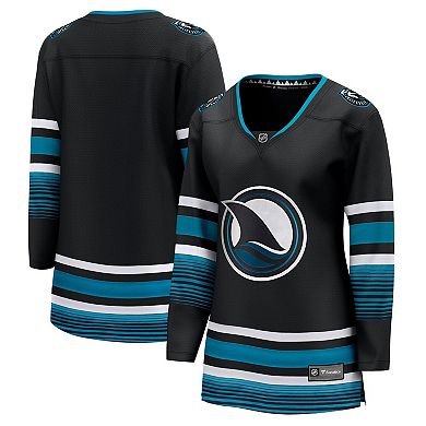 Women's Fanatics Branded Black San Jose Sharks Alternate Premier Breakaway Jersey