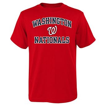 Youth Red Washington Nationals Heart & Soul T-Shirt