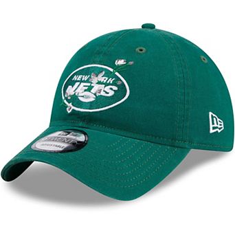 Women's New Era Green New York Jets Gameday Flower 9TWENTY Adjustable Hat