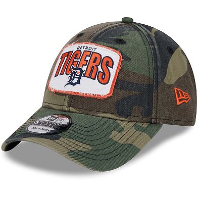 Men's New Era Camo Detroit Tigers Gameday 9FORTY Adjustable Hat