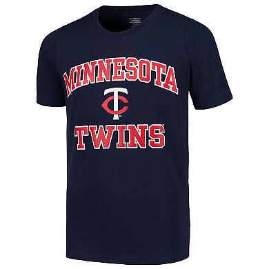Youth Navy Minnesota Twins Heart & Soul T-Shirt