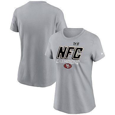 Women's Nike  Gray San Francisco 49ers 2023 NFC Champions Iconic T-Shirt