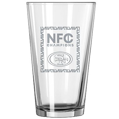 San Francisco 49ers 2023 NFC Champions 16oz. Pint Glass