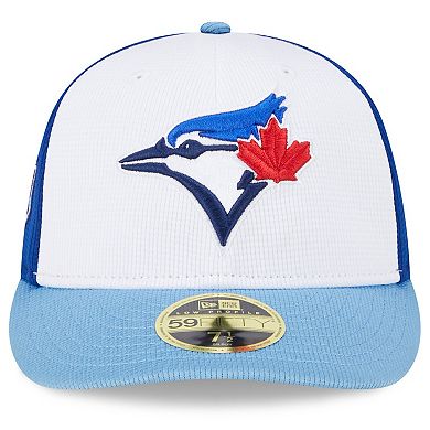 Men's New Era  White/Powder Blue Toronto Blue Jays 2024 Spring Training Low Profile 59FIFTY Fitted Hat