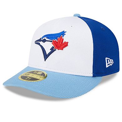 Men's New Era  White/Powder Blue Toronto Blue Jays 2024 Spring Training Low Profile 59FIFTY Fitted Hat
