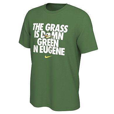 Men's Nike Green Oregon Ducks Grass is Green in Eugene T-Shirt