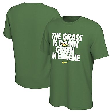 Men's Nike  Green Oregon Ducks  Grass is Green in Eugene T-Shirt
