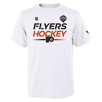 Youth White Philadelphia Flyers 2024 NHL Stadium Series Locker Room T-Shirt