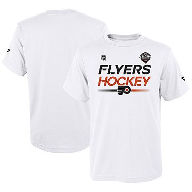 Youth White Philadelphia Flyers 2024 NHL Stadium Series Locker Room T-Shirt