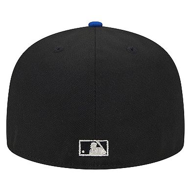 Men's New Era Black Chicago Cubs Metallic Camo 59FIFTY Fitted Hat