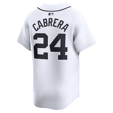 Men's Nike Miguel Cabrera White Detroit Tigers Home Limited Player Jersey