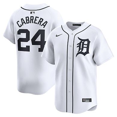 Men's Nike Miguel Cabrera White Detroit Tigers Home Limited Player Jersey