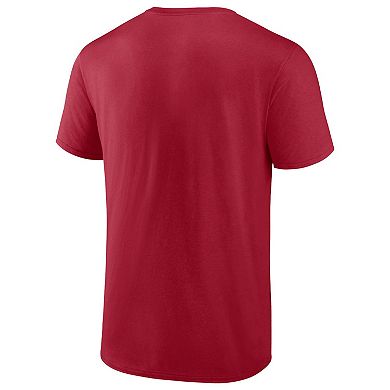 Men's Fanatics Branded Scarlet San Francisco 49ers 2023 NFC Champions Not Done Yet Big & Tall T-Shirt