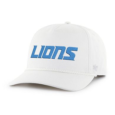 Men's '47 White Detroit Lions Script Rope Hitch Adjustable Hat