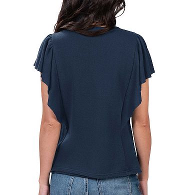 Women's G-III 4Her by Carl Banks Navy Boston Red Sox Crowd Wave T-Shirt
