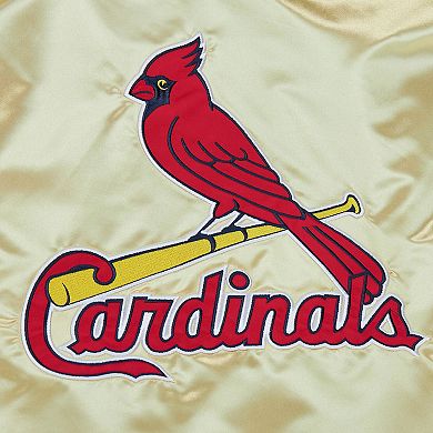 Men's Mitchell & Ness Gold St. Louis Cardinals OG 2.0 Lightweight Satin Full-Zip Jacket