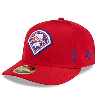 Men's New Era Red Philadelphia Phillies 2024 Clubhouse Low Profile 59FIFTY Fitted Hat