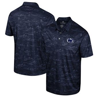Men's Colosseum Navy Penn State Nittany Lions Daly Print Polo