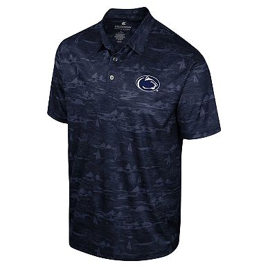 Men's Colosseum Navy Penn State Nittany Lions Daly Print Polo