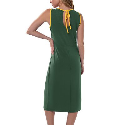 Women's G-III 4Her by Carl Banks Green Green Bay Packers Main Field Maxi  Dress