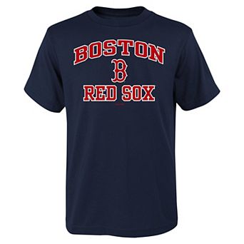 Youth Navy Boston Red Sox Heart & Soul T-Shirt