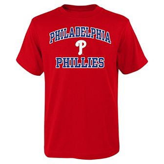 Youth Fanatics Branded Red Philadelphia Phillies Heart & Soul T-Shirt