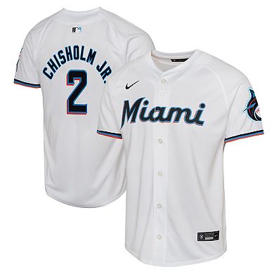 Youth Nike Jazz Chisholm White Miami Marlins Home Limited Player Jersey