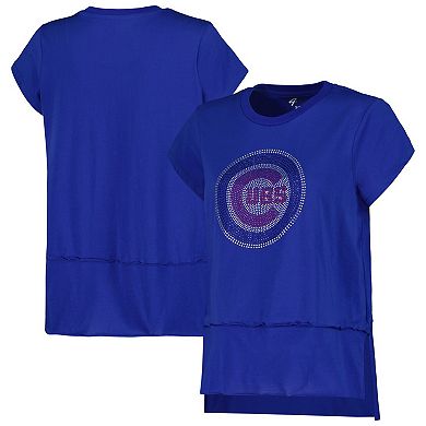 Women's G-III 4Her by Carl Banks Royal Chicago Cubs Cheer Fashion T-Shirt