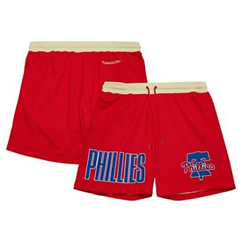 Men's Mitchell & Ness Red Philadelphia Phillies OG 2.0 Fashion Shorts