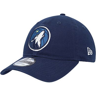 Men's New Era Navy Minnesota Timberwolves Team 2.0 9TWENTY Adjustable Hat