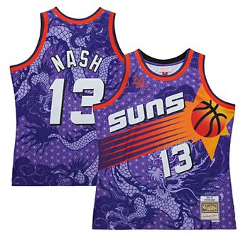 Men's Mitchell & Ness Steve Nash Purple Phoenix Suns 1996/97 Hardwood Classics Asian Heritage 6.0 Swingman Throwback Player Jersey