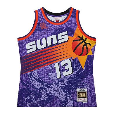 Men's Mitchell & Ness Steve Nash Purple Phoenix Suns 1996/97 Hardwood Classics Asian Heritage 6.0 Swingman Throwback Player Jersey