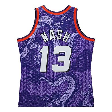 Men's Mitchell & Ness Steve Nash Purple Phoenix Suns 1996/97 Hardwood Classics Asian Heritage 6.0 Swingman Throwback Player Jersey