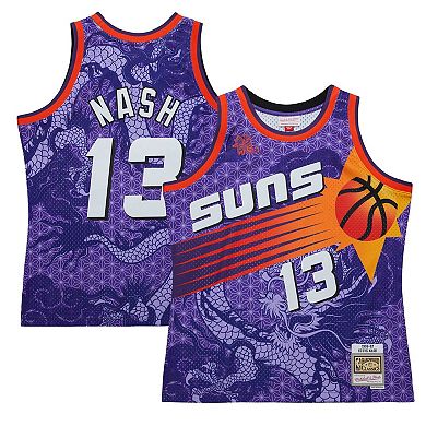Men's Mitchell & Ness Steve Nash Purple Phoenix Suns 1996/97 Hardwood Classics Asian Heritage 6.0 Swingman Throwback Player Jersey