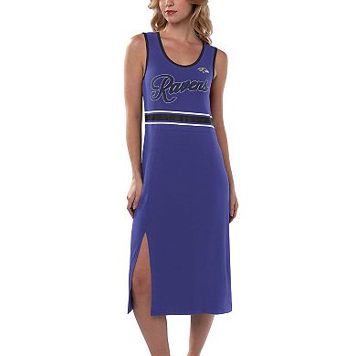 Women's G-III 4Her by Carl Banks Purple Baltimore Ravens Main Field Maxi Dress