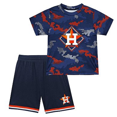 Toddler Fanatics Branded Navy Houston Astros Field Ball T-Shirt & Shorts Set