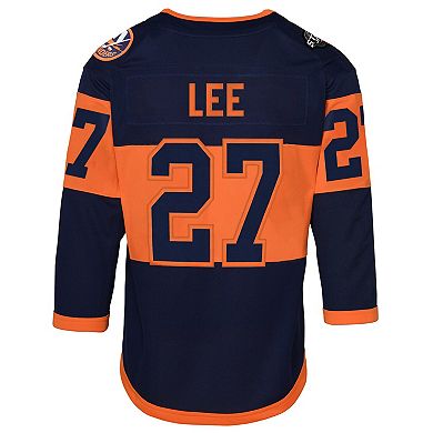 Youth Anders Lee Navy New York Islanders 2024 NHL Stadium Series Premier Player Jersey