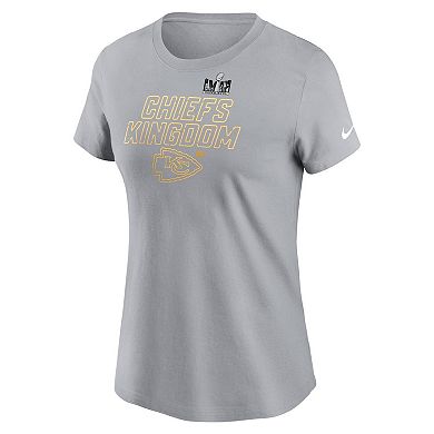 Women's Nike Gray Kansas City Chiefs Super Bowl LVIII Local Essential T-Shirt