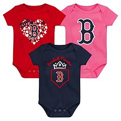 Newborn & Infant Navy Boston Red Sox Running Home Bodysuit