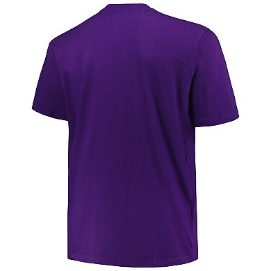 Men's Mitchell & Ness Purple Toronto Raptors Big & Tall Hardwood Classics Vintage Logo T-Shirt