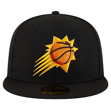 Men's New Era Black Phoenix Suns Team 59FIFTY Fitted Hat