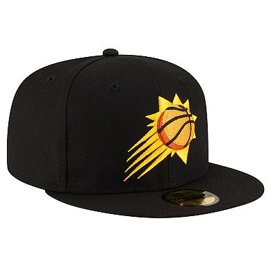 Men's New Era Black Phoenix Suns Team 59FIFTY Fitted Hat