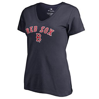 Women's Navy Boston Red Sox Core Wahconah V-Neck T-Shirt