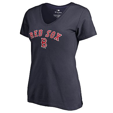 Women's Navy Boston Red Sox Core Wahconah V-Neck T-Shirt