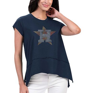 Women's G-III 4Her by Carl Banks Navy Houston Astros Cheer Fashion T-Shirt