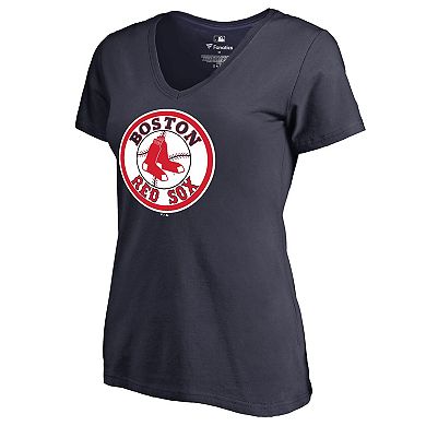 Women's Fanatics Branded Navy Boston Red Sox Cooperstown Collection Forbes T-Shirt