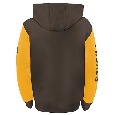 Youth Fanatics Branded Brown/Gold San Diego Padres Postcard Full-Zip Hoodie Jacket