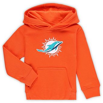 Toddler Orange Miami Dolphins Logo Pullover Hoodie
