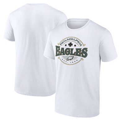 Men's Fanatics Branded White Philadelphia Eagles Celtic T-Shirt